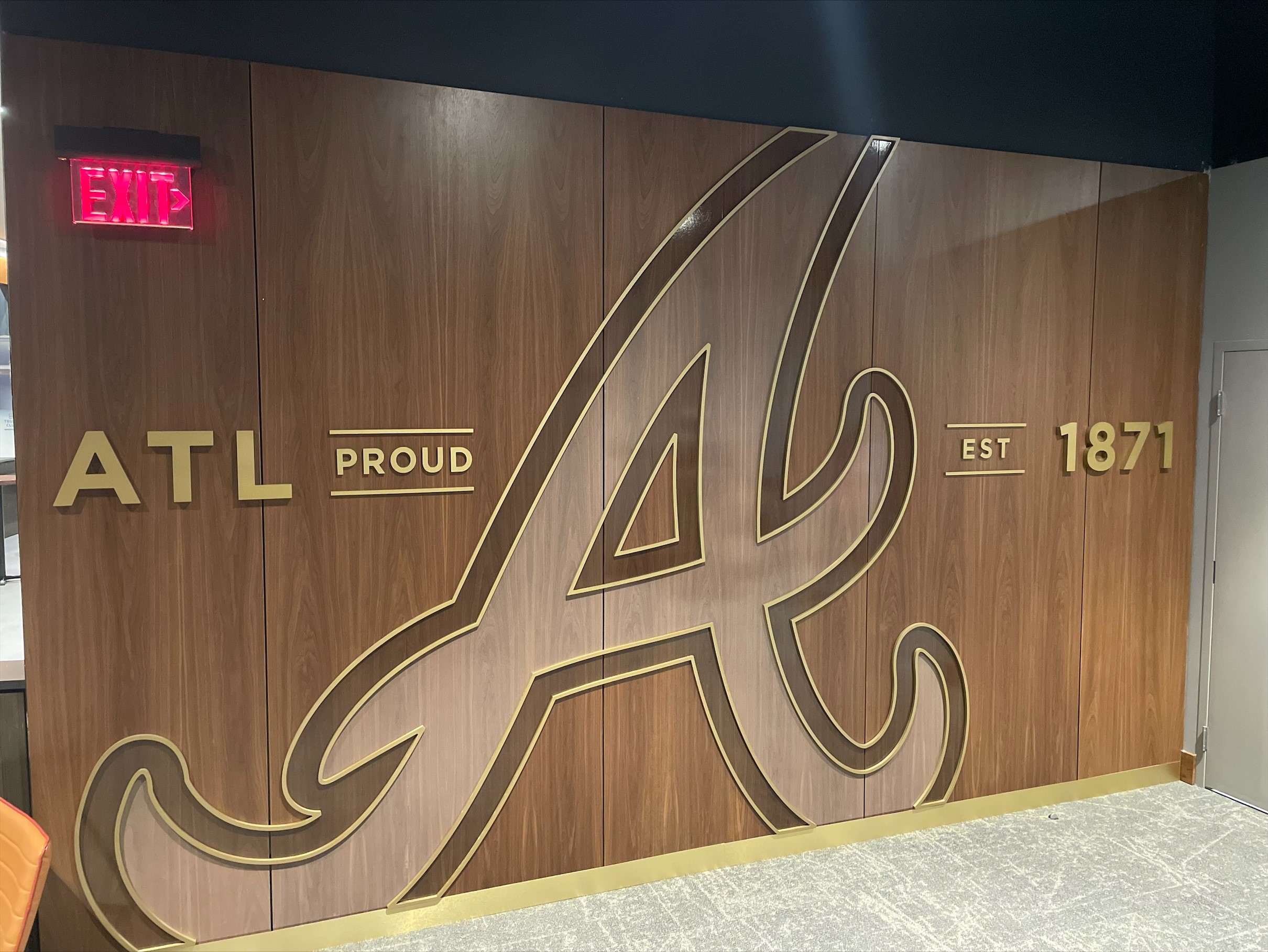 Braves Wood Wall