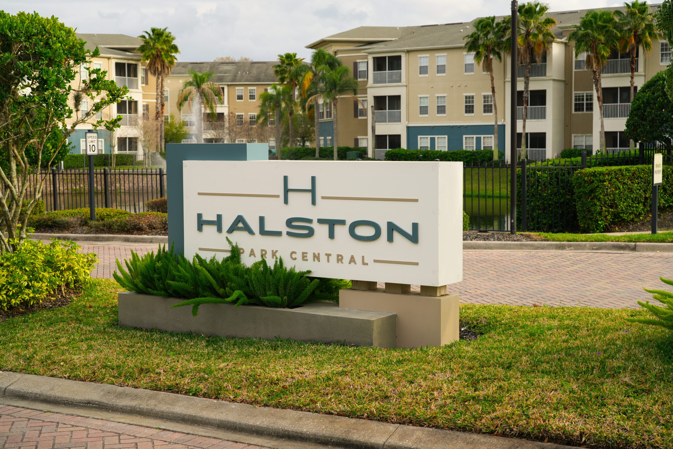 Halston Park Central Monument